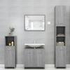 825838 vidaXL Bathroom Cabinet Sonoma Grey 30x30x95 Cm Engineered Wood