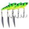 3pcs Artificial Fishing Lures Sequins Rotating Aluminum Hard Bait for Fishing Long ShotBlack Green