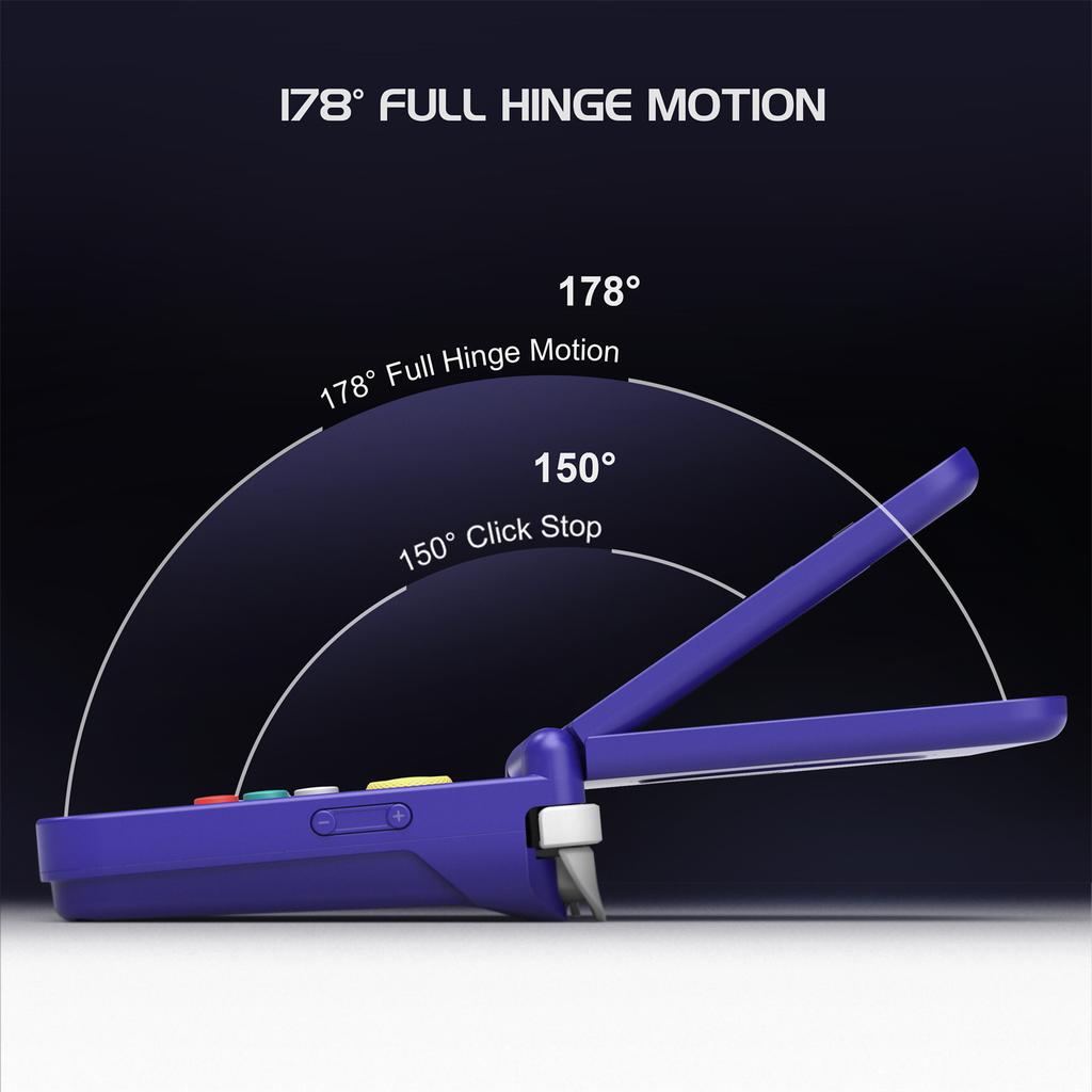 RETROID Pocket Flip2 Handheld Gaming Console 5.5 Inch AMOLED Screen Foldable Gamepad, 8+128G Storage