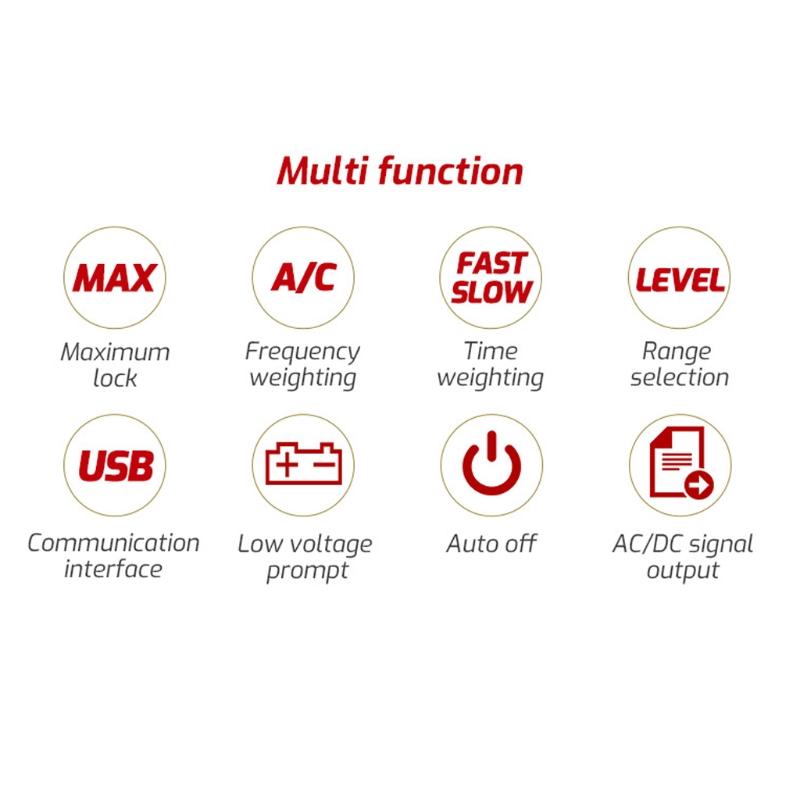 Sound Level Meter Digital Handheld DB Meter Sonometros Noise Audio Level Meter 40-130dB Decibels Mini Noise Sound Meter