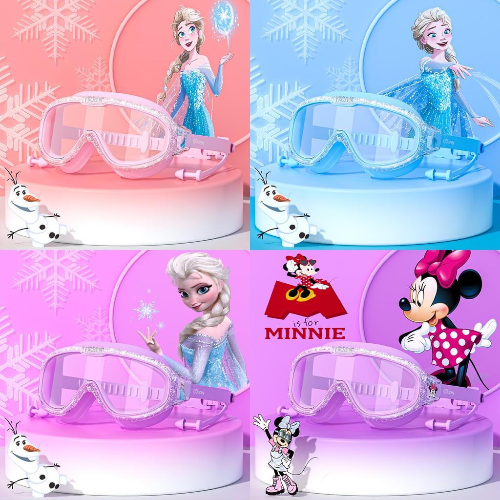 Elsa Minnie Mouse Spider Man Captain America Swimming Goggles With Antifog Pc Lenses For Water Safety And Comfort