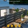 1Pcs Ip65 Waterproof Solar Fence Lamp Solar Led Light Post Cap Lights Led Fence Lighting Fence Warm White Home Garden Decoration