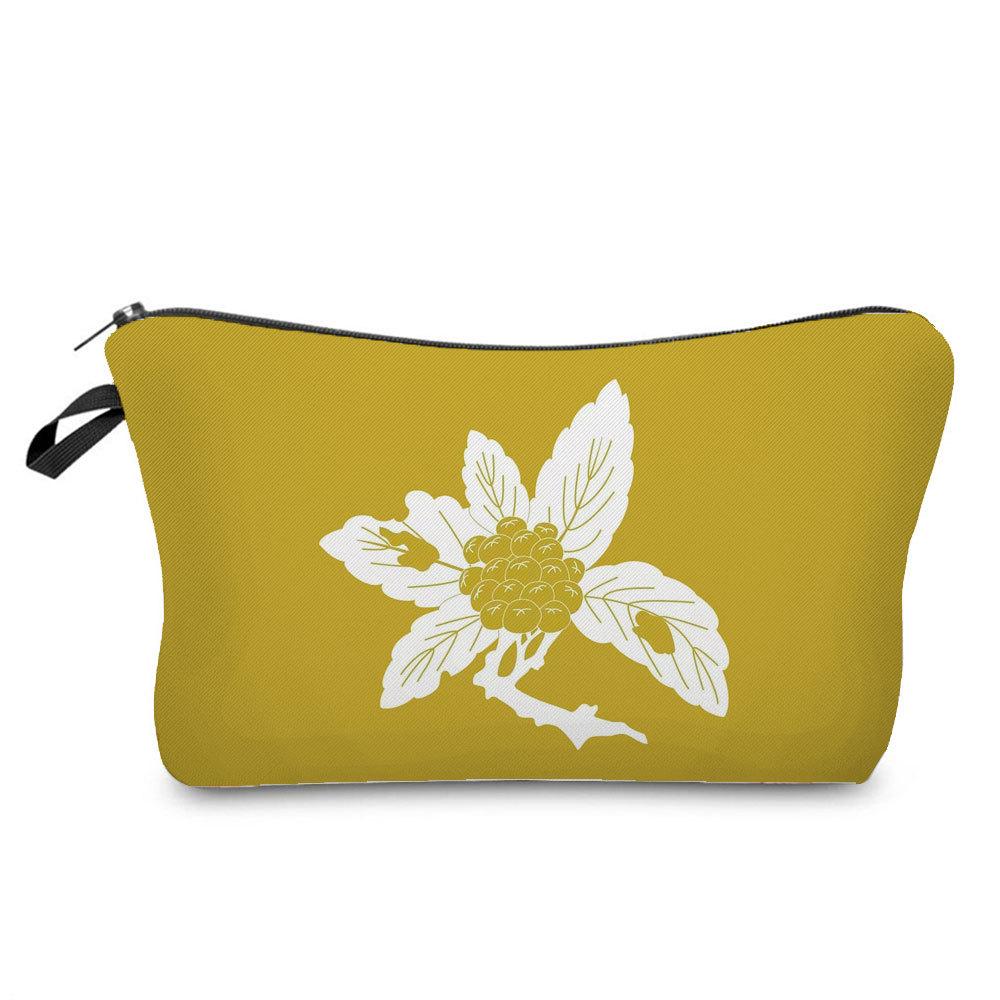 Women Flower Print Cosmetic Bag Toiletries Organize Travel Storage Case 6764