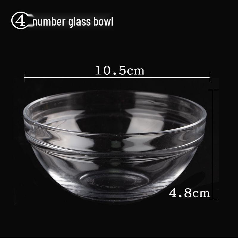 Putzai Transparent Glass Cake and Pudding Bowls for Commercial Use