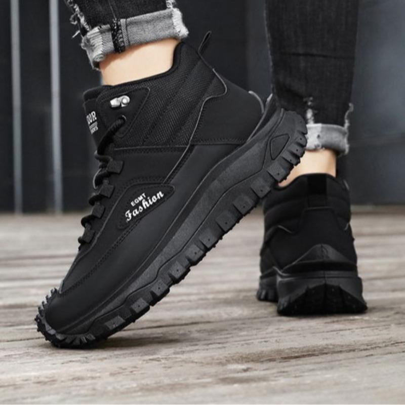 Fashion Men's Shoes New Autumn High Top Boots British Style Retro Workwear Boots Outdoor Sports Waterproof Hiking Boots Plus Size 39-48