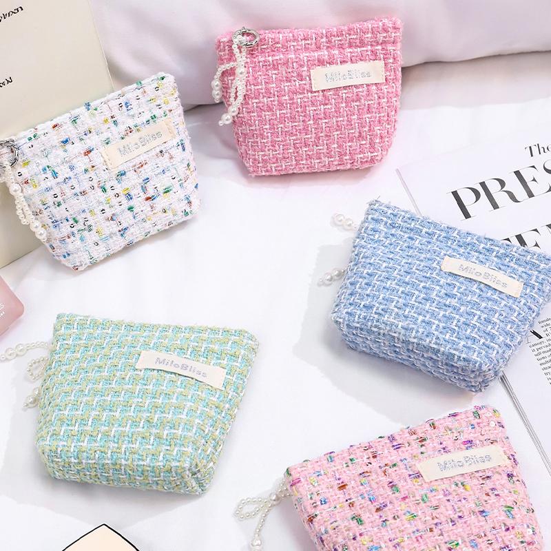 Coin Purse Portable Makeup Bag Student Lipstick Bag Fresh And Cute Storage Bag