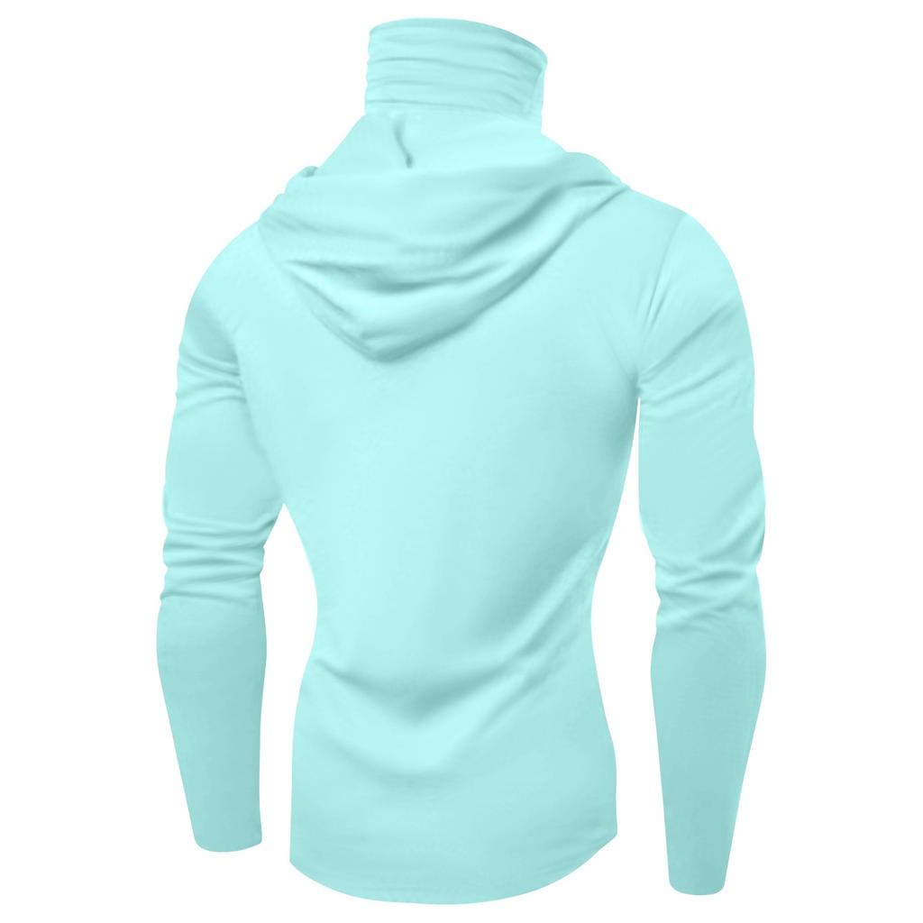 Pánské letní rychleschnoucí tričko s dlouhým rukávem Ochrana proti slunci Rybaření Fitness Sportovní s kapucí s dlouhým rukávem