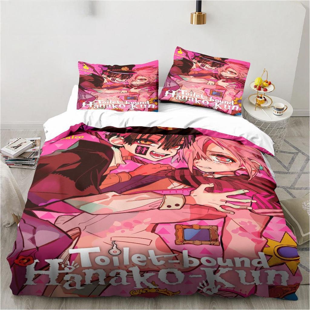 Toilet-Bound Hanako-kun 3D Printed 2/3pcs Bedding Set Duvet Covers Pillowcases Comforter Bedding Set Bedclothes Bed Linen
