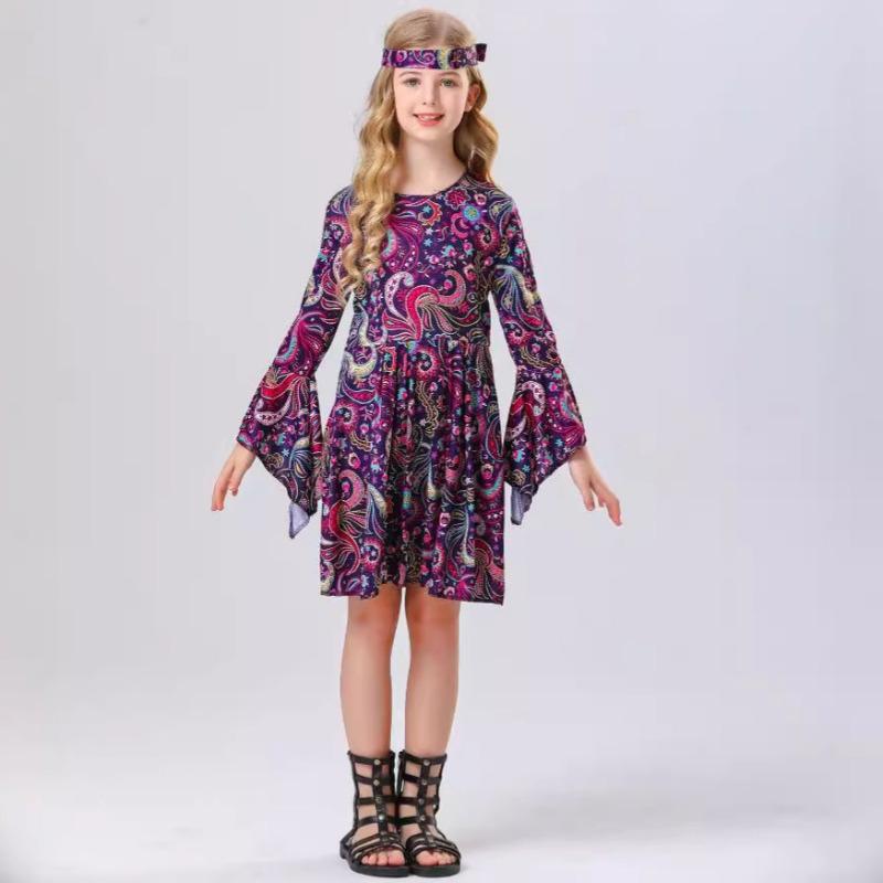 Cosplay retro disco hippie kids hip hop costume