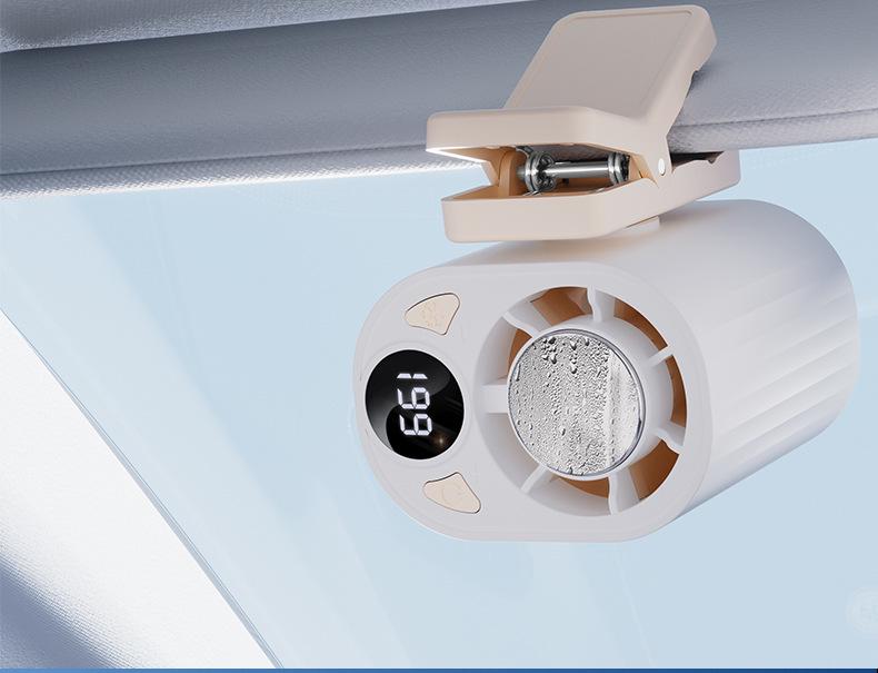 Portable Clip-On Fan with Ice Pack and 199-Speed Settings