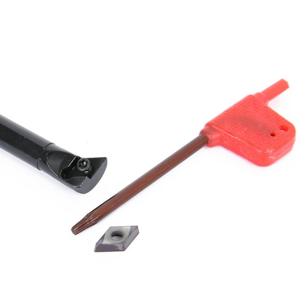 S08K-SDUCR07 Ausdrehstahl + DCMT0702 Hartmetall-Einsätze Für Drehbank-Drehwerkzeug