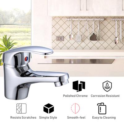 Rubinetto Lavabo Bagno Monocomando Ottone Rubinetto Lavello Cucina Valvola Ceramica Acqua Calda e Fredda Miscelata