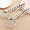 2 in 1 Stainless Steel Oil Strainer Spoon Clip - Kitchen Filter Gadget for Fried Food French Fryer Drain Tool Cooking Accessory