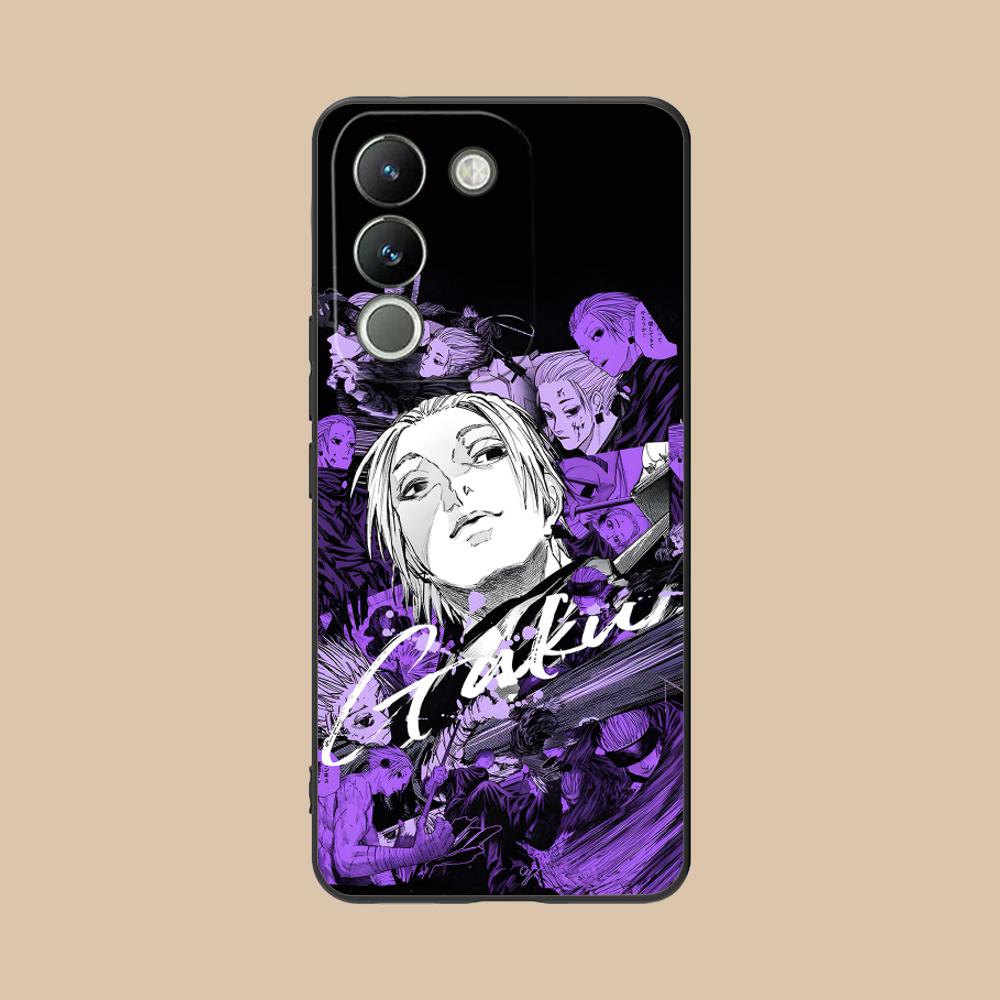 

Sakamoto Days Gaku Phone Case for VIVO Y77 76 75 74 73 72 58 56 55 51 50 38 36 Y19 Y18 Y03 Y01 5G Colorful Printing Cover Luxury vivo Y01