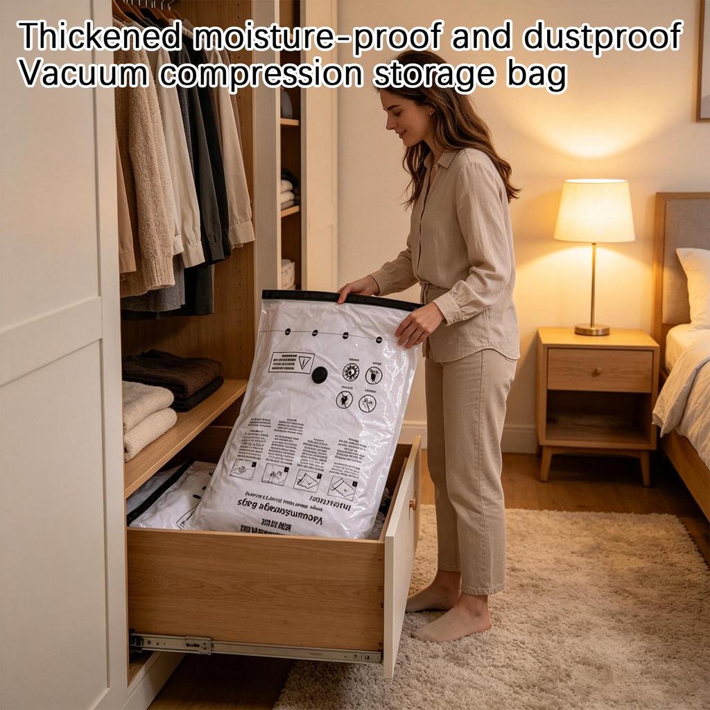 Vacuum Storage Bags, for Clothes Bedding and Travel