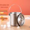 Stainless Steel Double-Layer Ice Bucket