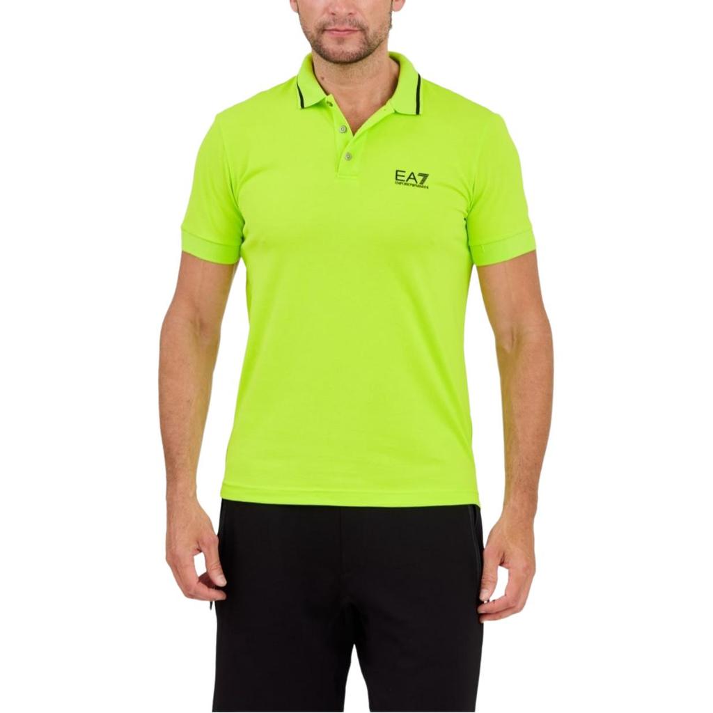 Emporio Armani EA7 Logo Striped Short Sleeve Polo Shirt Men tops 8NPF06-PJ04Z-1873