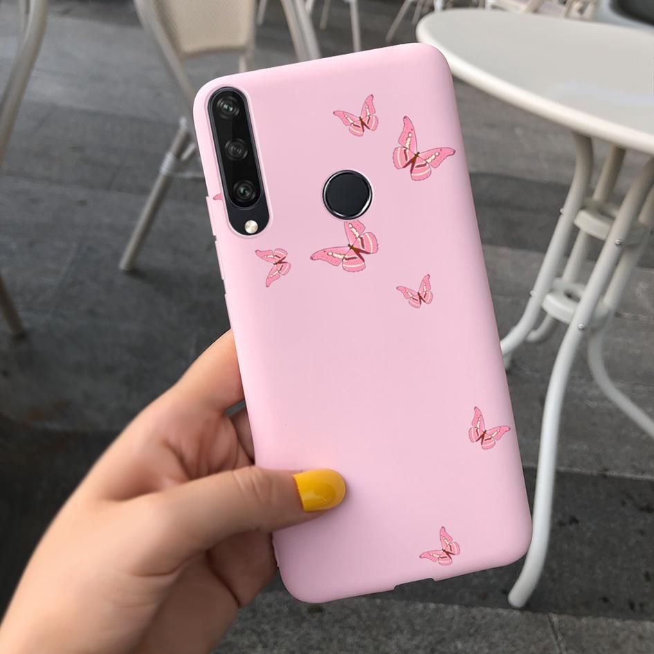 For Huawei Y6P Y7P Case 2020 New Fashion Butterfly Flower Painted Phone Cover For Huawei Y7P Funda Y 7P Y 6P HuaweiY6P Soft Capa