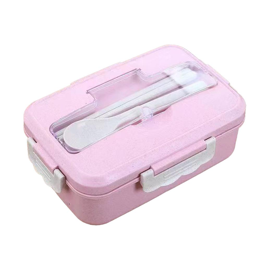 Lunch Box Multi Compartments Environmentally Friendly Portable Bento Box for Student Home School