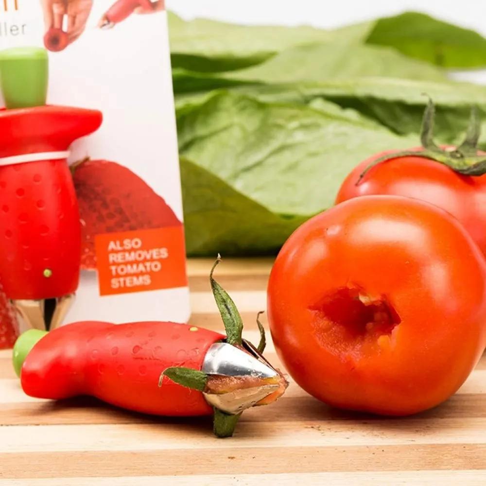 Strawberry Stem Remover Tomato Stem 1pc Remover Pineapple Hole Seed Remover Vegetable Cutter Kitchen Gadget