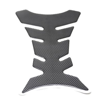 Motorcycle Fuel Tank Sticker Carbon Fiber Style Skull Shaped Gas Tank Protector Decal Pad