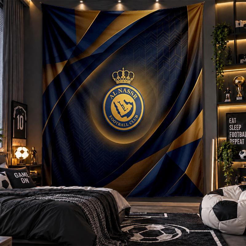 Wall Hanging Tapestry Cristiano Ronaldo Print Cloth for Living Room Bedroom Home Decor