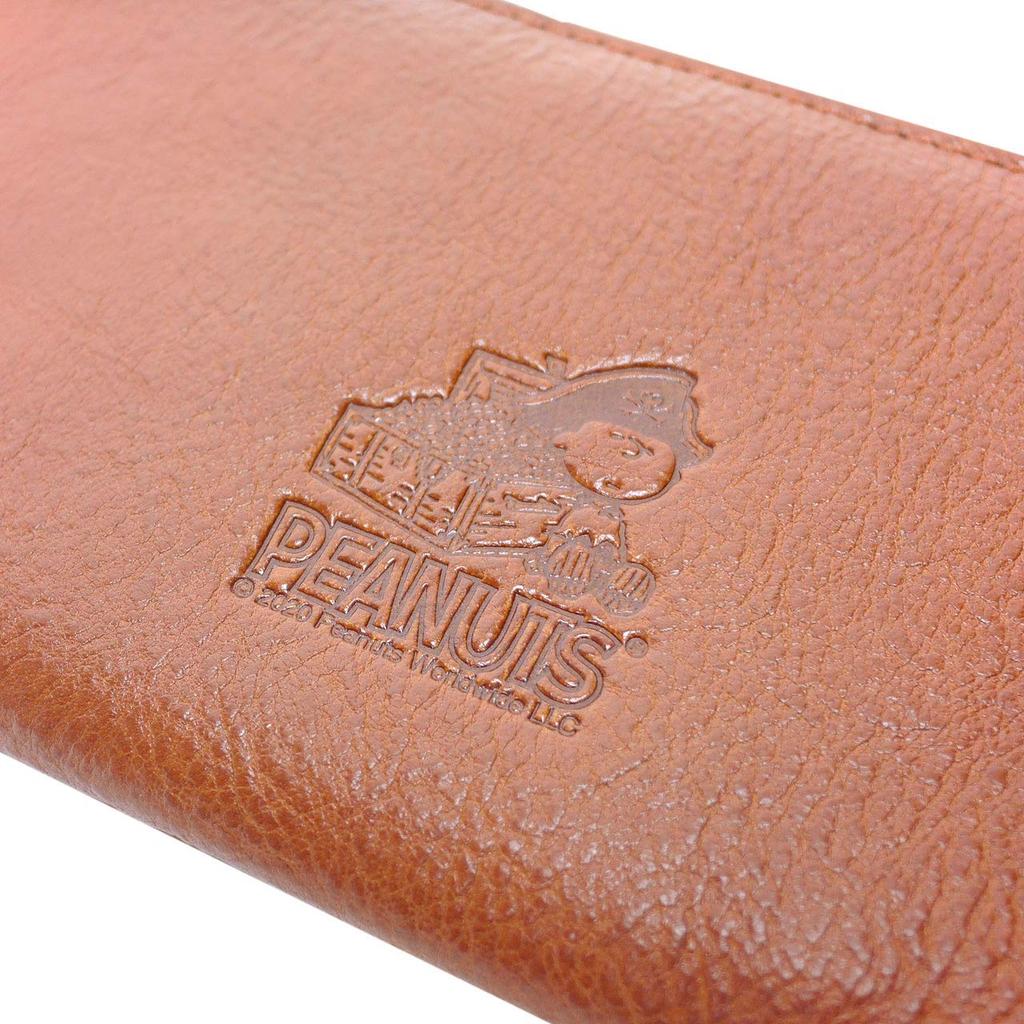 Long Wallet Genuine Leather Wallet Series [Peanuts] Men's Women's "PIRATE" [73251] (Black)