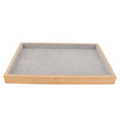 Vassoio Portagioie in Legno Classico Elegante Antigraffio Multiuso Vassoi Espositivi per Orecchini