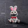 Halloween Decoration Accessories Miniature Figurines Mummy Skull Rabbit Magic House Ghost Pumpkin Desktop Scene Decor Set 8Pcs