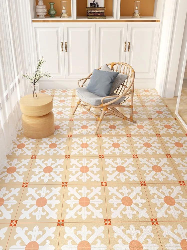 Household Waterproof Balcony Leather Carpet Kitchen PVC Oil-proof Carpets Can Be Cut Living Room Large Area Rug Non-slip Doormat