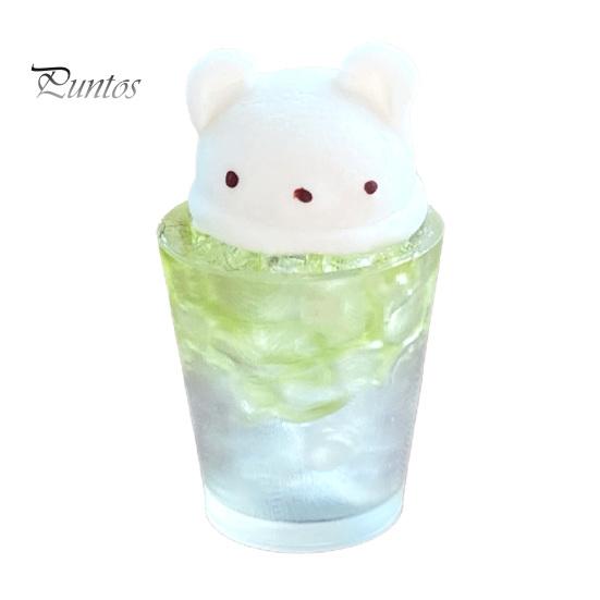 

Миниатюрный медведь, ледяной напиток, мини-модель еды, имитация десерта из смолы, украшение для кукол 1/6, 1/8, 1/12, миниатюрный декор для кофейни Bear