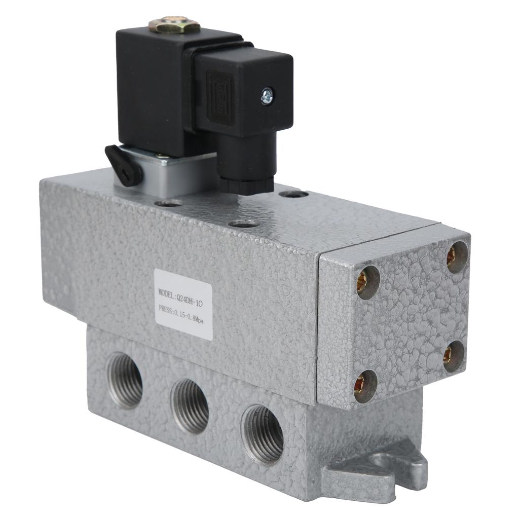 Electric Solenoid Valve G3 8in 2 Position 4 Way Single Control Directional Valve Q24DH‑10DC24V