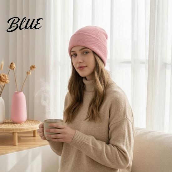Casual Outing Hat Knitted Winter Hat Unisex Thick Thermal Skull Cap Cozy Windproof Soft Polyester Warm Knit for Men Women Outdoor Hiking Jogging