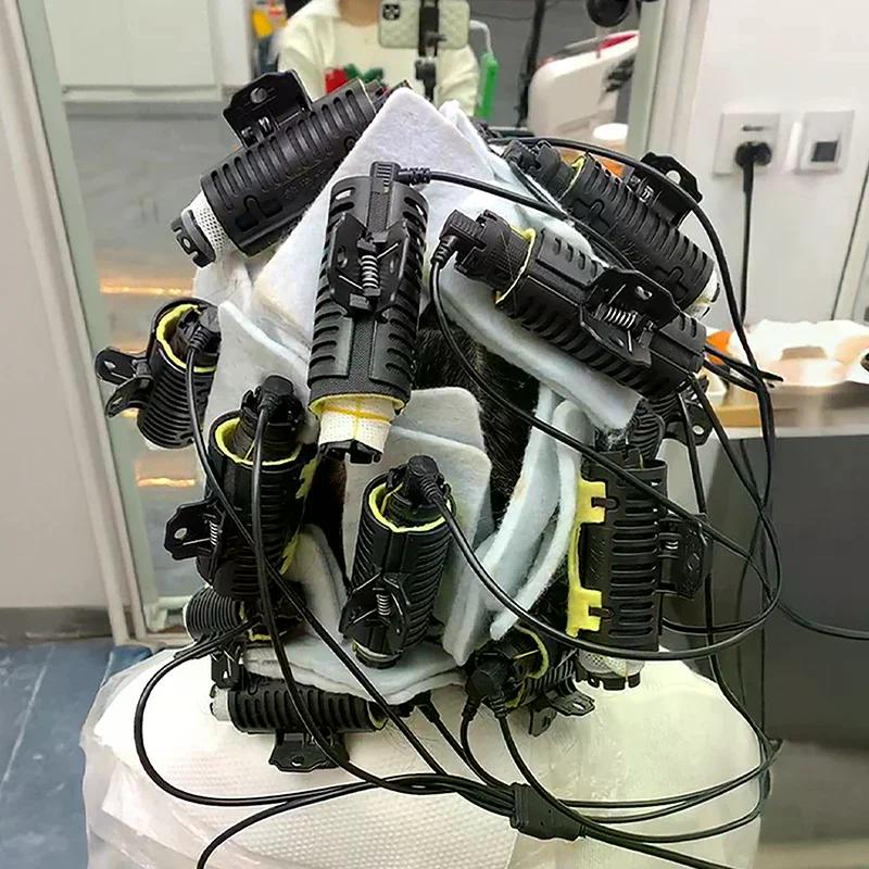 14/25 Pcs Salon Hair Perming Cotton Pad Barber Perm Hair Rod Patch Curl Wave Crimp High Temperature Accessory Styling Tools