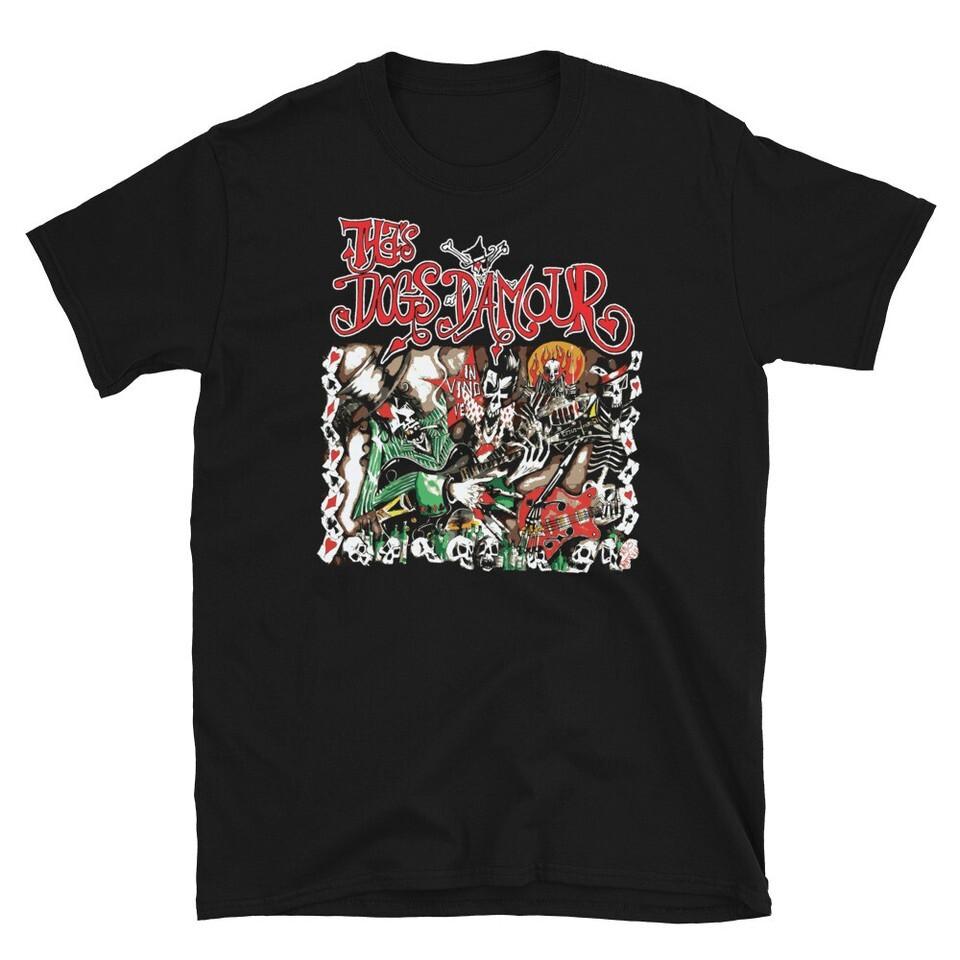 Vtg Vtg The Dogs D#039Amour Band Tour Cotton Black Unisex All Size T Shirt BL134 M