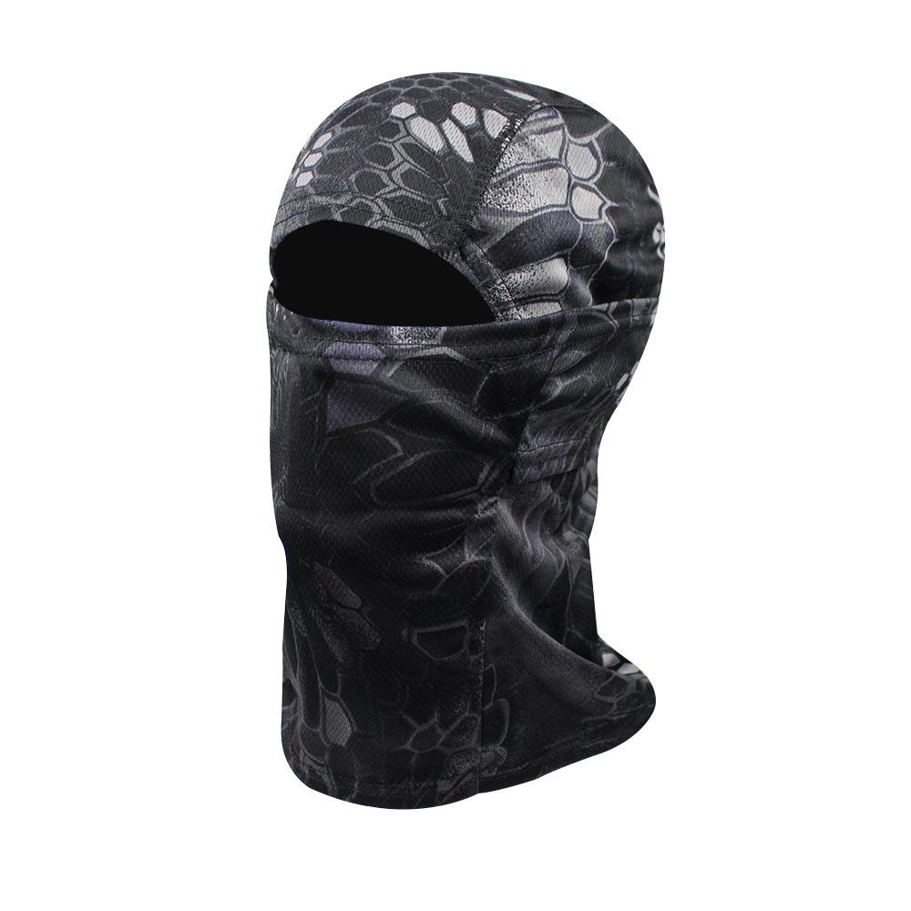Camouflage Round Brim Hat Balaclava Set: Sun Protection for Summer Mountain Climbing