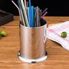 Stainless Steel Cutlery Storage Holder Large Capacity Kitchen Storage Box for Tableware Chopsticks Straw Spoon Fork