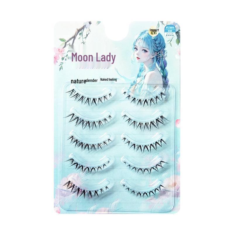 

Moon Jiao Niang V-образные густые натуральные накладные ресницы