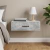 Wall Mounted Side Table Concrete Grey 59 x 34.5 x 17 cm