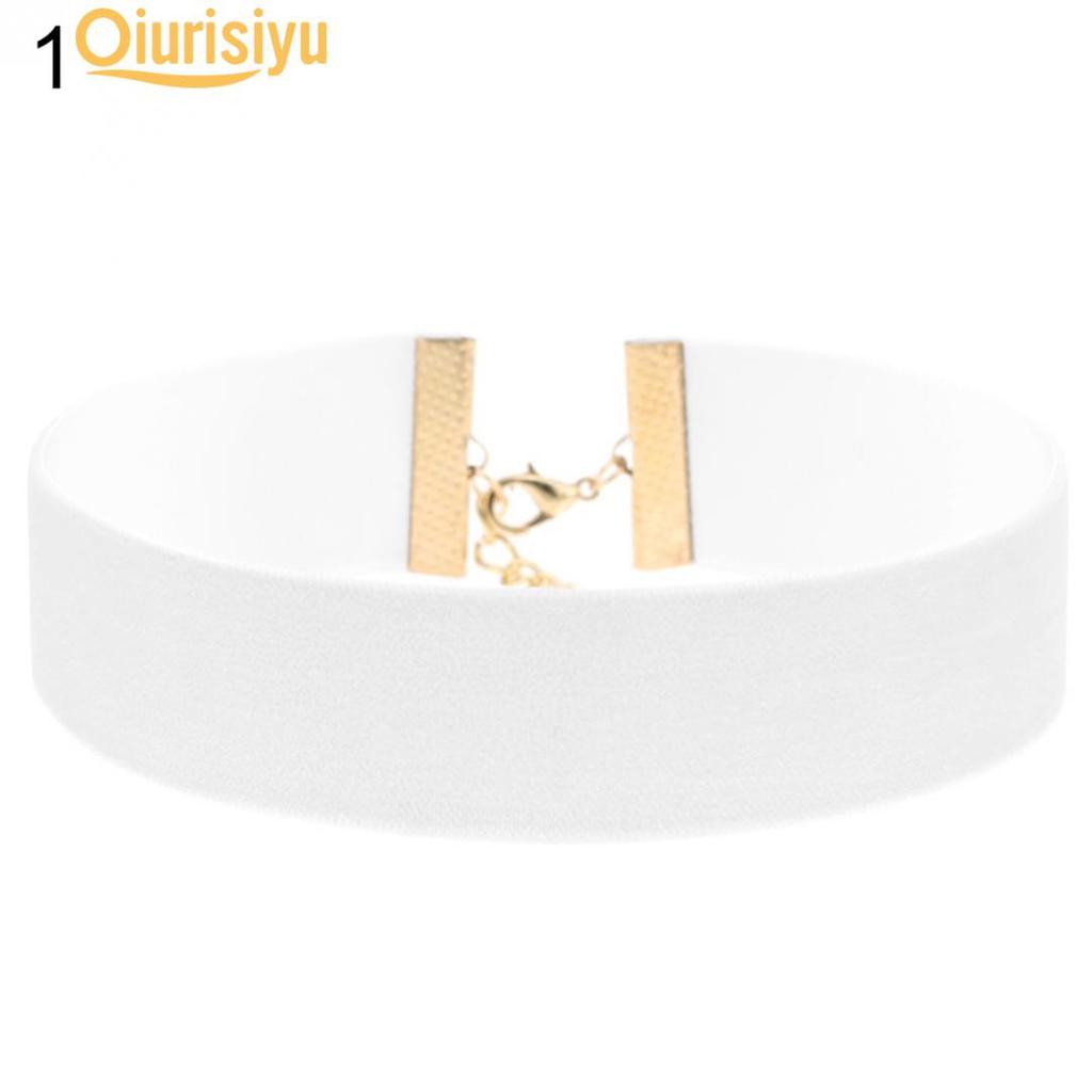 Szeroki miękki aksamitny naszyjnik Lady Party Klub nocny Naszyjnik Gotycka biżuteria Charm Gift