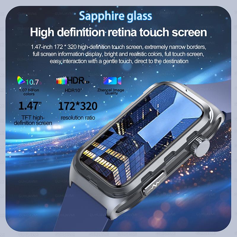 2025 Νέο Έξυπνο Ρολόι Μικροφυσικής Εξέτασης με Θεραπεία Παλμών Άνδρες ΗΚΓ+PPG Οξυγόνο Αίματος Λίπος Αίματος Αρτηριακή Πίεση Βραχιόλι Υγείας