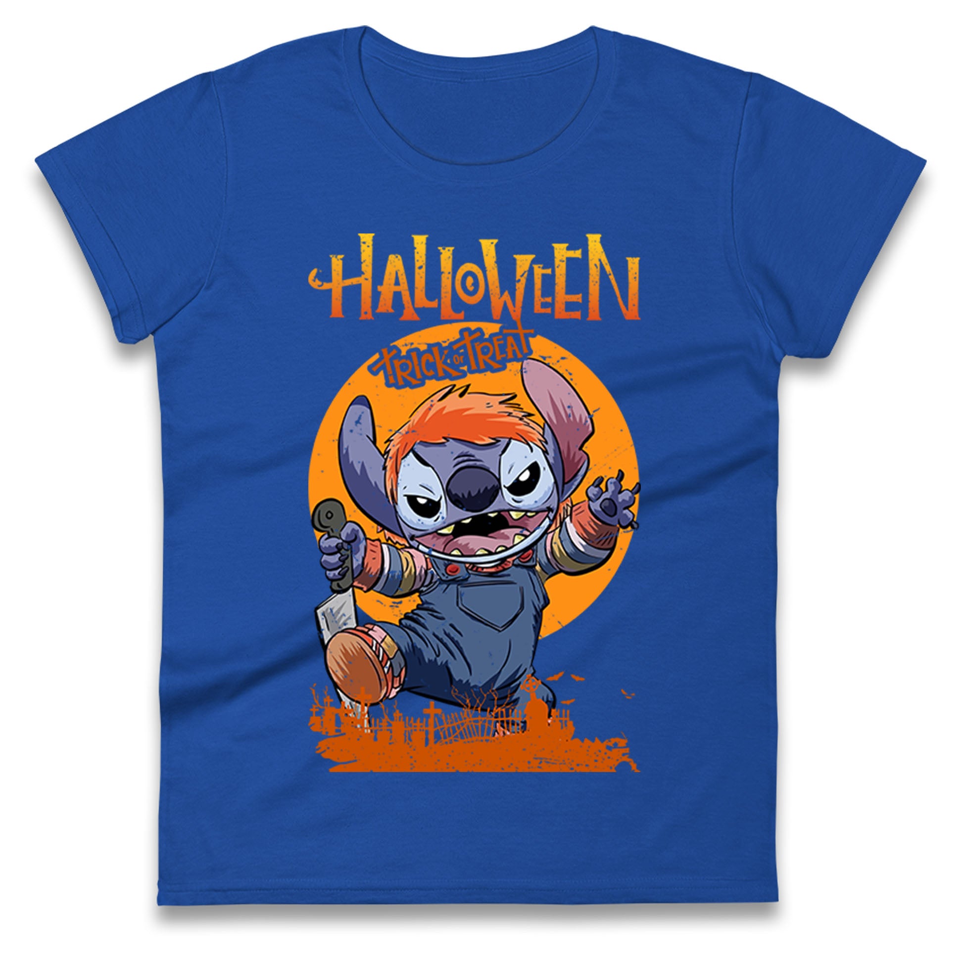 Lilo And Stitch Halloween Womens T Shirt Mens Tops Tees Unisexs S