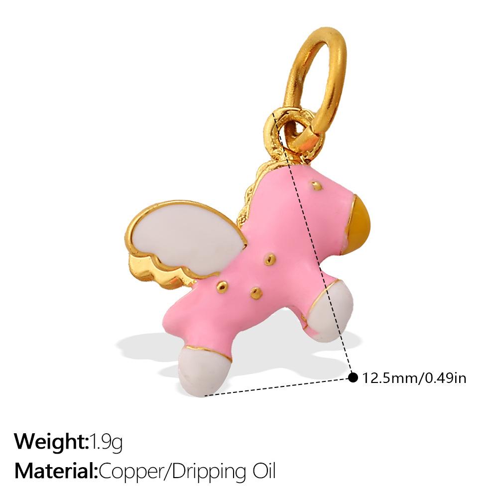 Cartoon Color Oil Drop Pendant Accessories Cute And Diverse Ice Cream Flower Diy Earrings Pendant