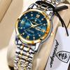 POEDAGAR Casual Women Wristwatch Waterproof Luminous Date Week Quartz Watches Stainless Steel Elegant Dress Ladies Watch