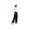 Anta Lifestyle Series Letter Mid-Rise Breathable Versatile Straight-Leg Sports Pants Women Bottoms 162538310-2