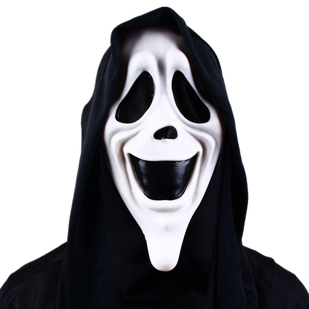 Suit Scream Adult Mask Ghost Face Cosplay Halloween Dress Party Decor Accessory