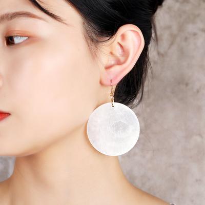 Island Vacation Style Shell Earrings Long Temperament Fringed Stud Earrings Retro Personality Simple Earrings Women