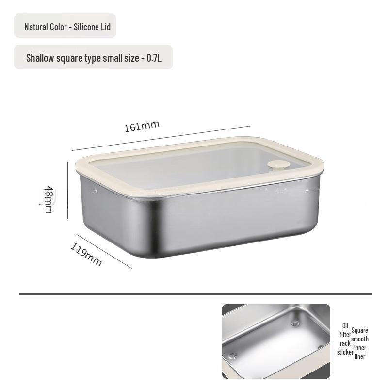LISM 304 Stainless Steel Food Storage Container