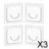 2xSelf Shower Rod Holder Strong Hold Nail for Home Hotel Kitchen 4pcs , 4pcs, 3 Pcs