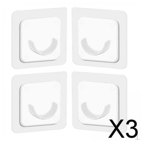 2xSelf Shower Rod Holder Strong Hold Nail for Home Hotel Kitchen 4pcs , 4pcs, 3 Pcs